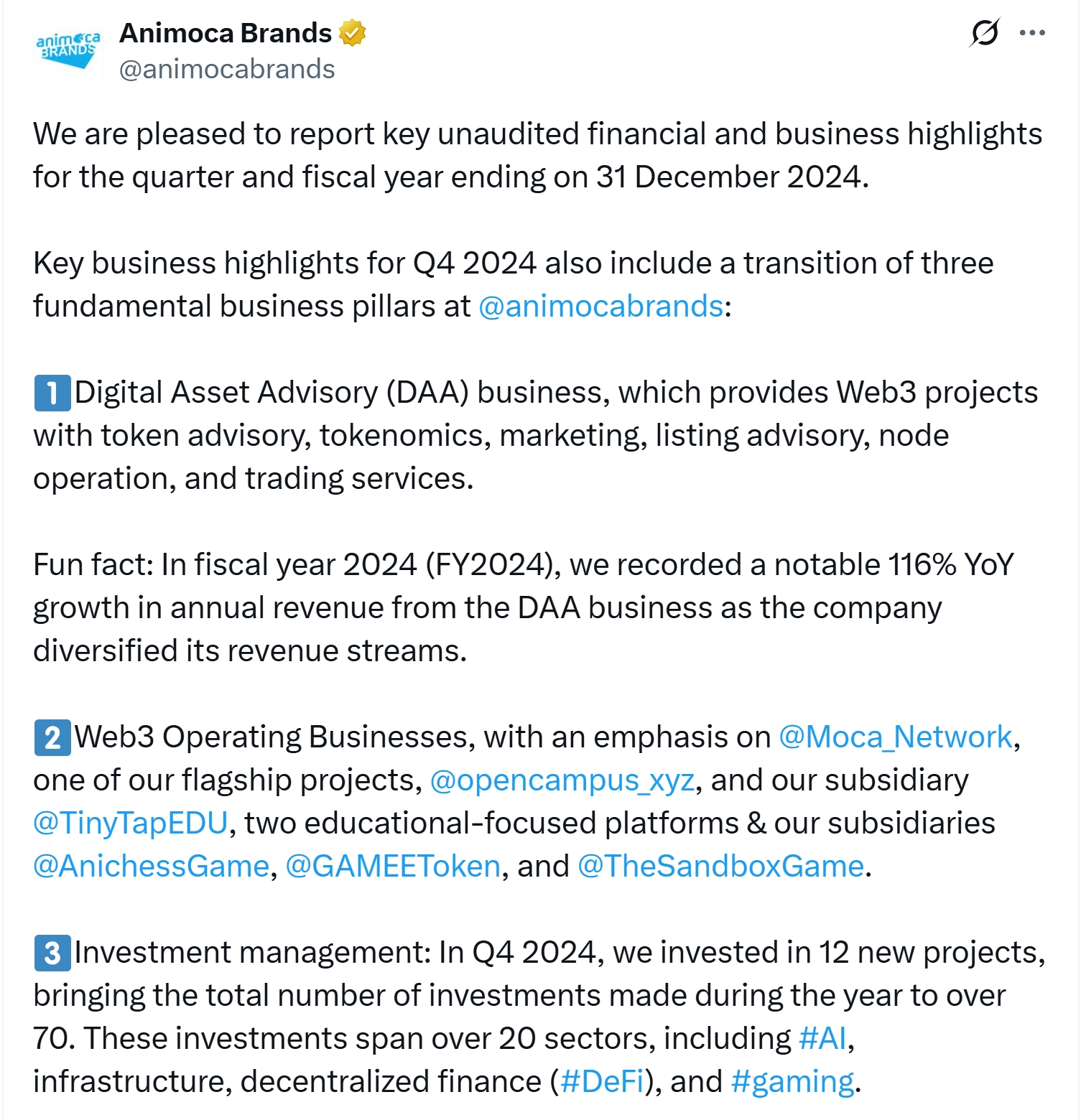 Animoca Brands logo with the Statue of Liberty and NYSE symbolizing potential US stock market entry